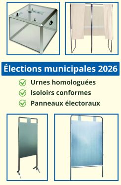 Découvrez sans plus attendre notre sélection de matériel électoral